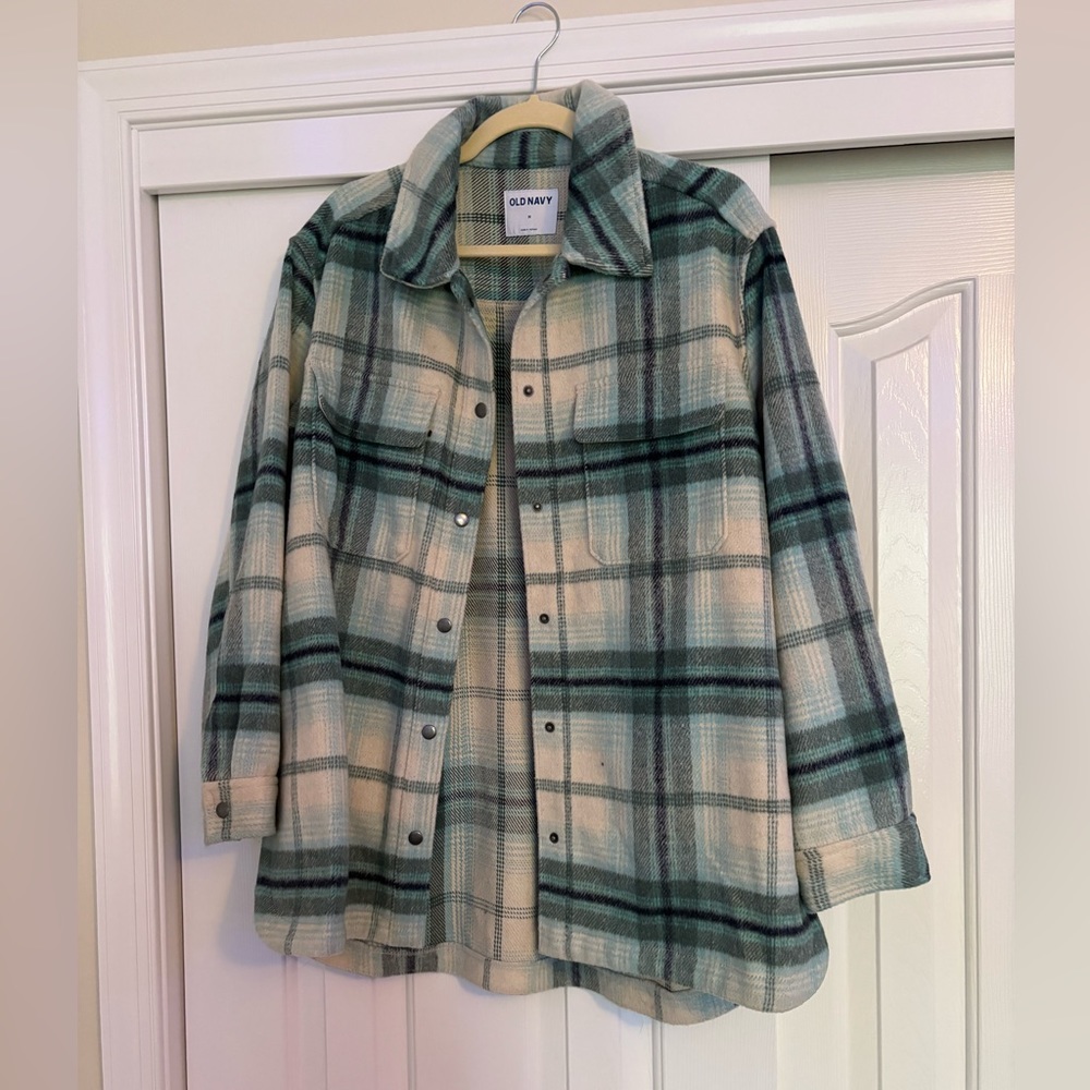 Blue Plaid Jacket, Old Navy